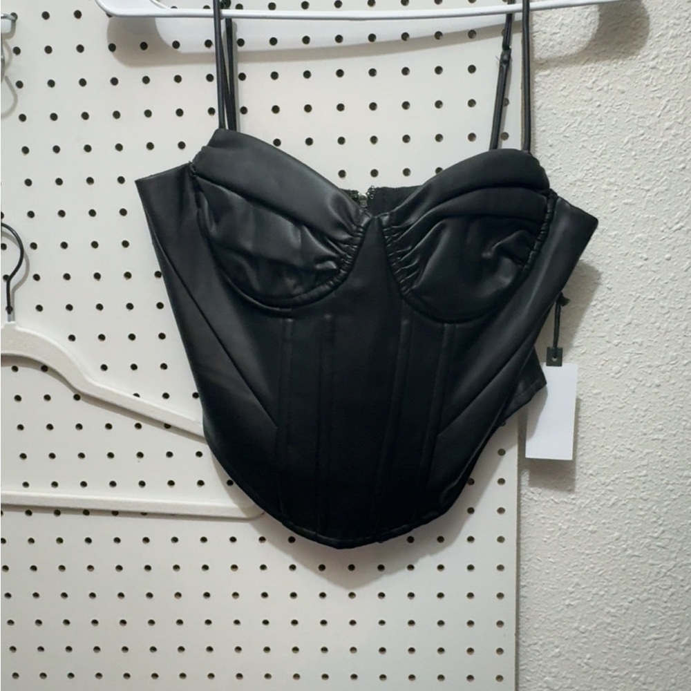ASTR Black Corset Top